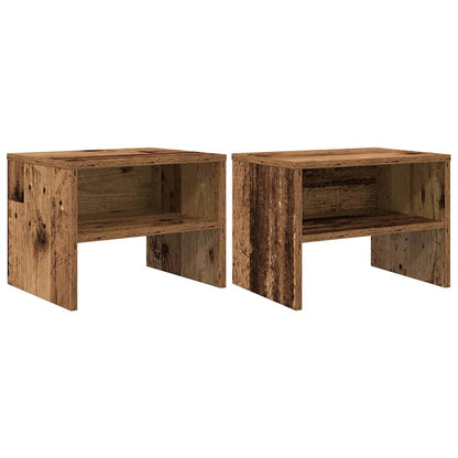 Armadio da Notte 2 pcs Legno vecchio 40 x 40 x 30 cm
