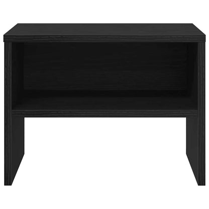 Armadio da Notte Rovere nero 40 x 40 x 30 cm Legno multistrato