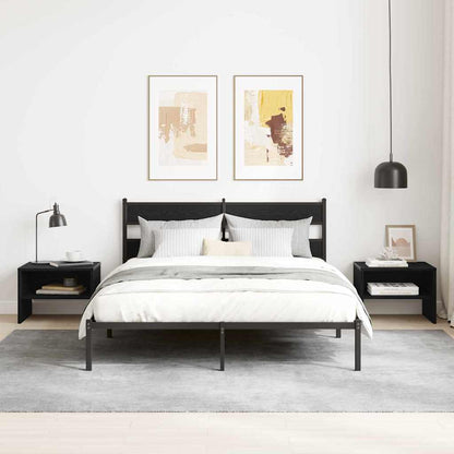 Armadio da Notte 2 pcs Rovere nero 40 x 40 x 30 cm
