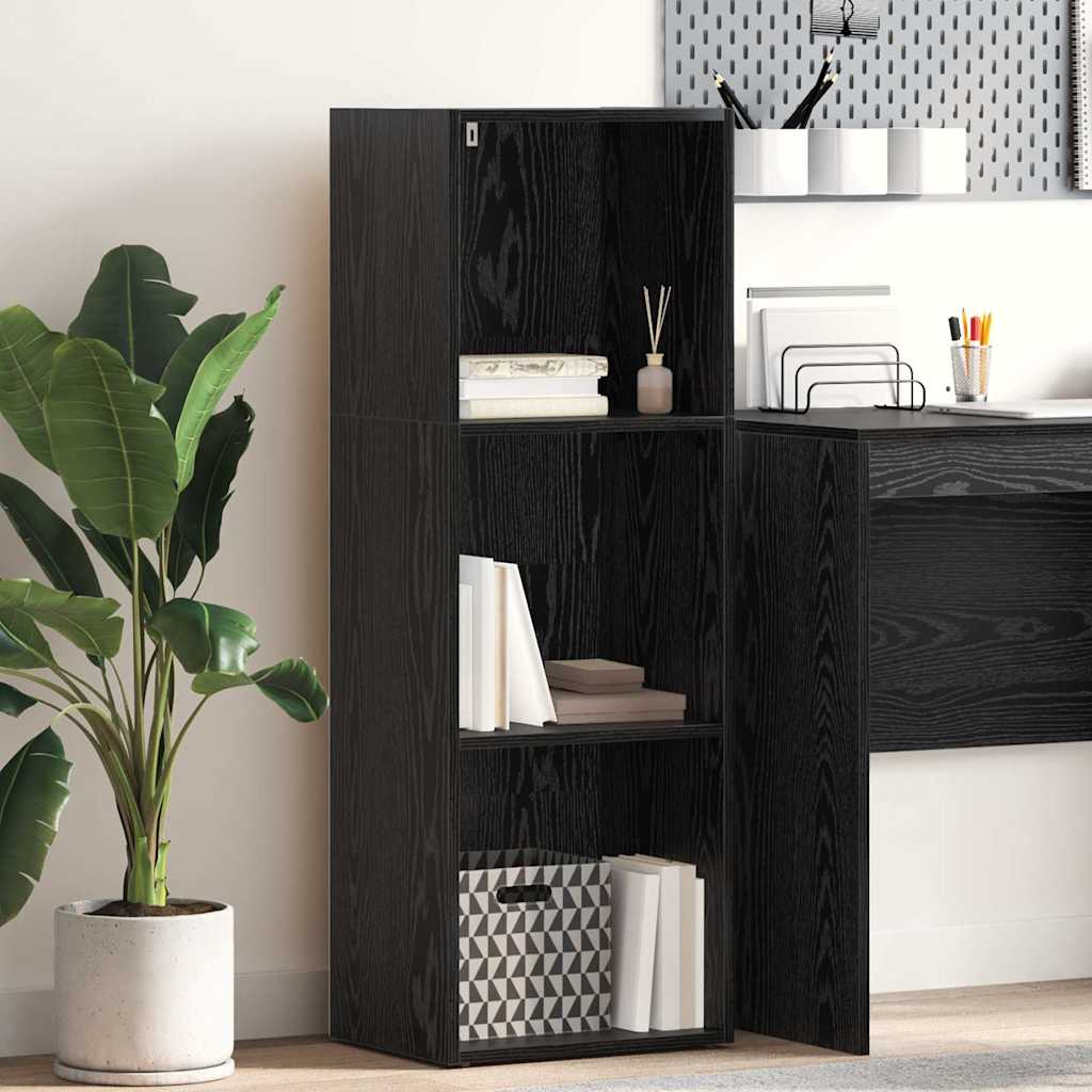Libreria Rovere Nero 40 x 30 x 114 cm Legno multistrato