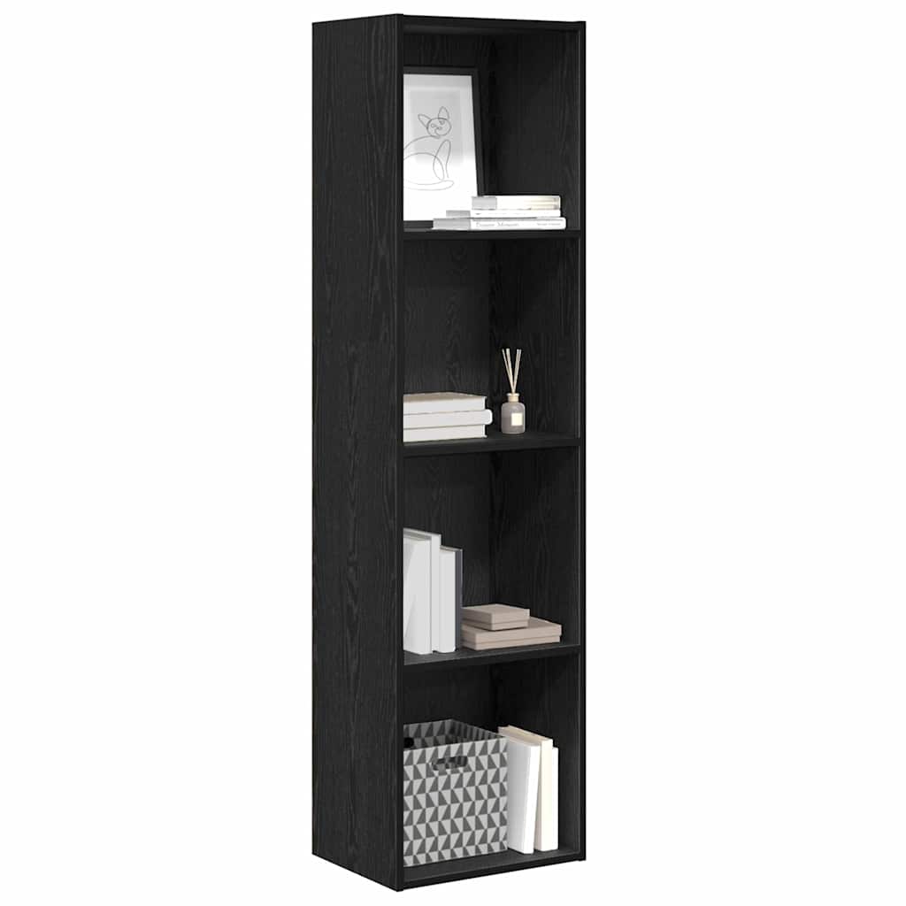 Libreria Rovere Nero 40 x 30 x 152 cm Legno multistrato