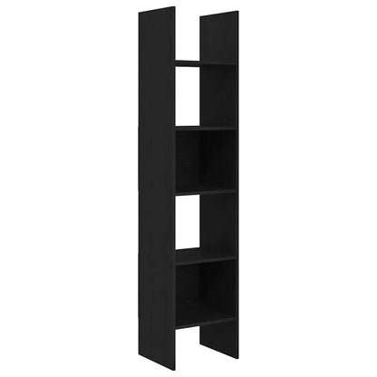 Armadio per Libri Rovere nero 40 x 35 x 180 cm