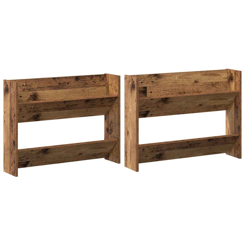 Mobile per scarpe 2 pcs Legno vecchio 80 x 18 x 60 cm