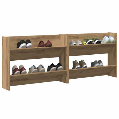 Mobile per scarpe 2 pcs Rovere artigianale 85 x 18 x 90 cm