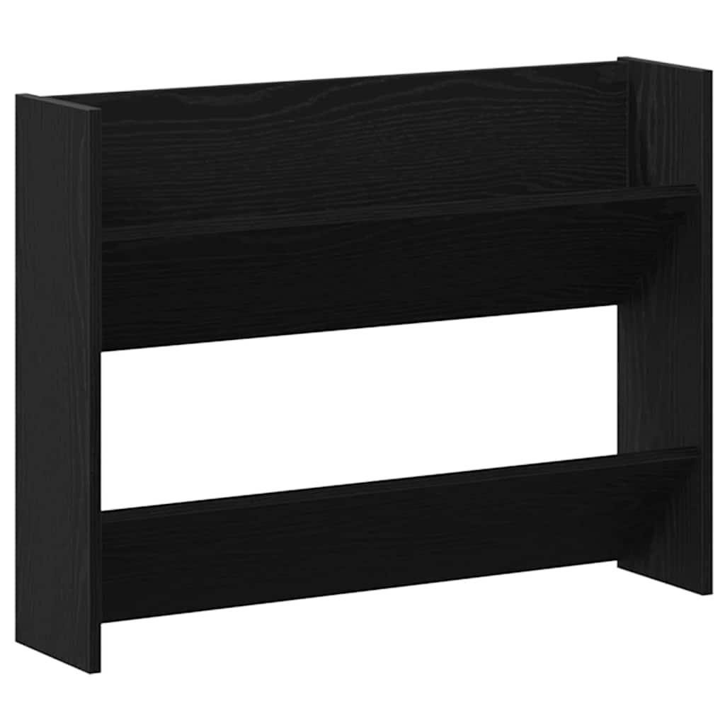 Mobile per scarpe 2 pcs Rovere Nero 85 x 18 x 90 cm