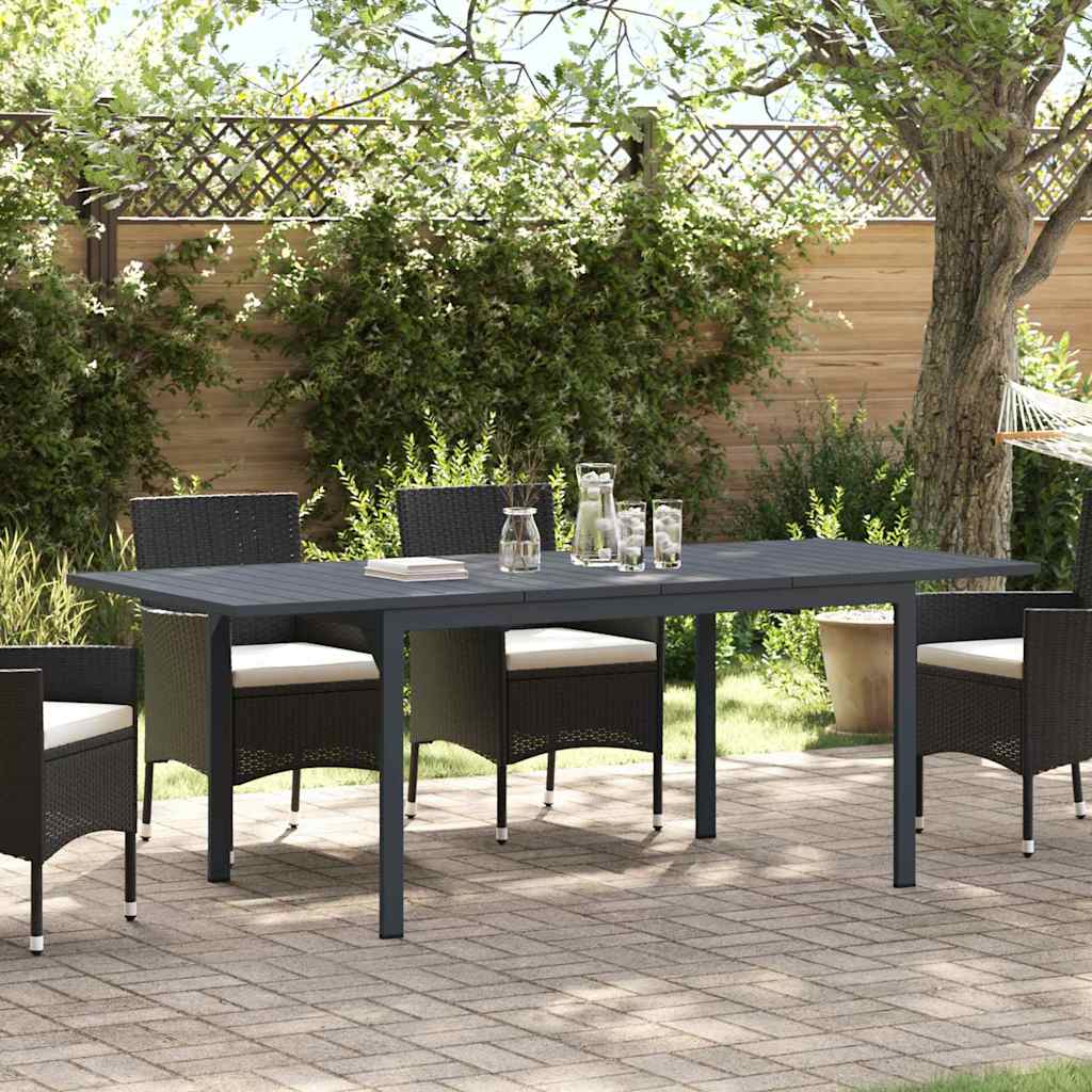 Tavolo da Pranzo da Esterno 2 pcs Antracite 210 x 90 x 73 cm