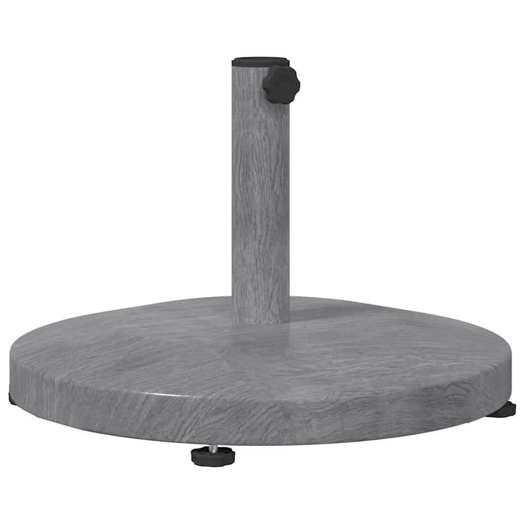 Base per ombrellone Aspetto Legno Grigio Scuro 48 x 48 x 32 cm