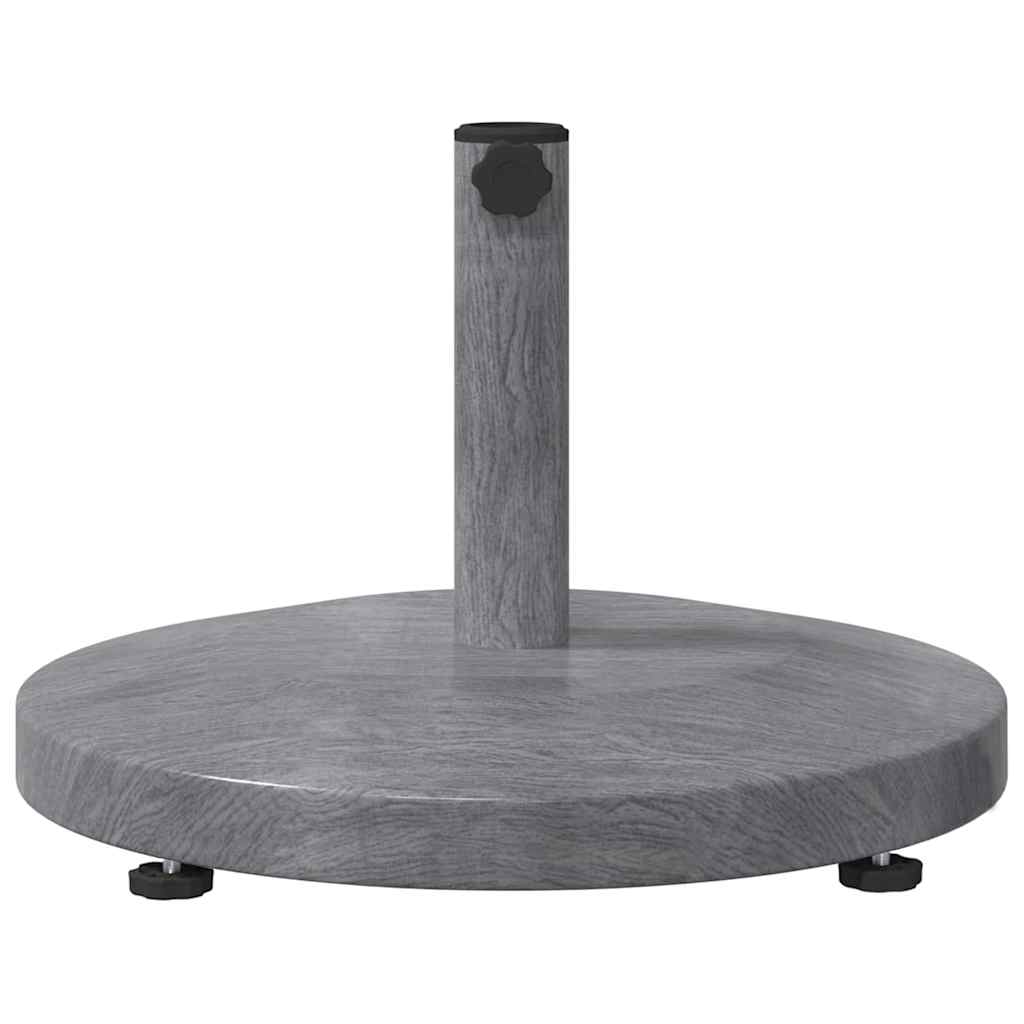 Base per ombrellone Aspetto Legno Grigio Scuro 48 x 48 x 32 cm