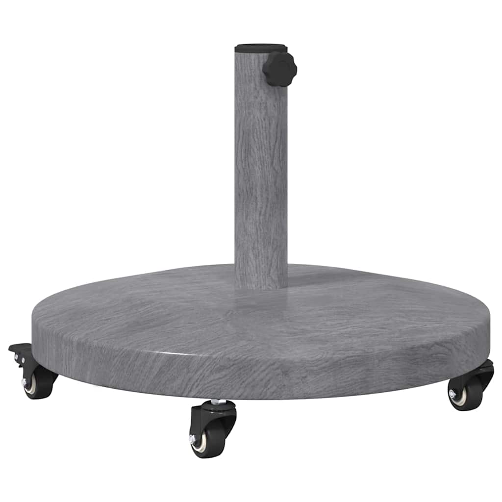 Base per ombrellone Aspetto Legno Grigio Scuro 48 x 48 x 32 cm
