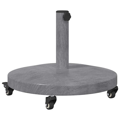 Base per ombrellone Aspetto Legno Grigio Scuro 48 x 48 x 32 cm