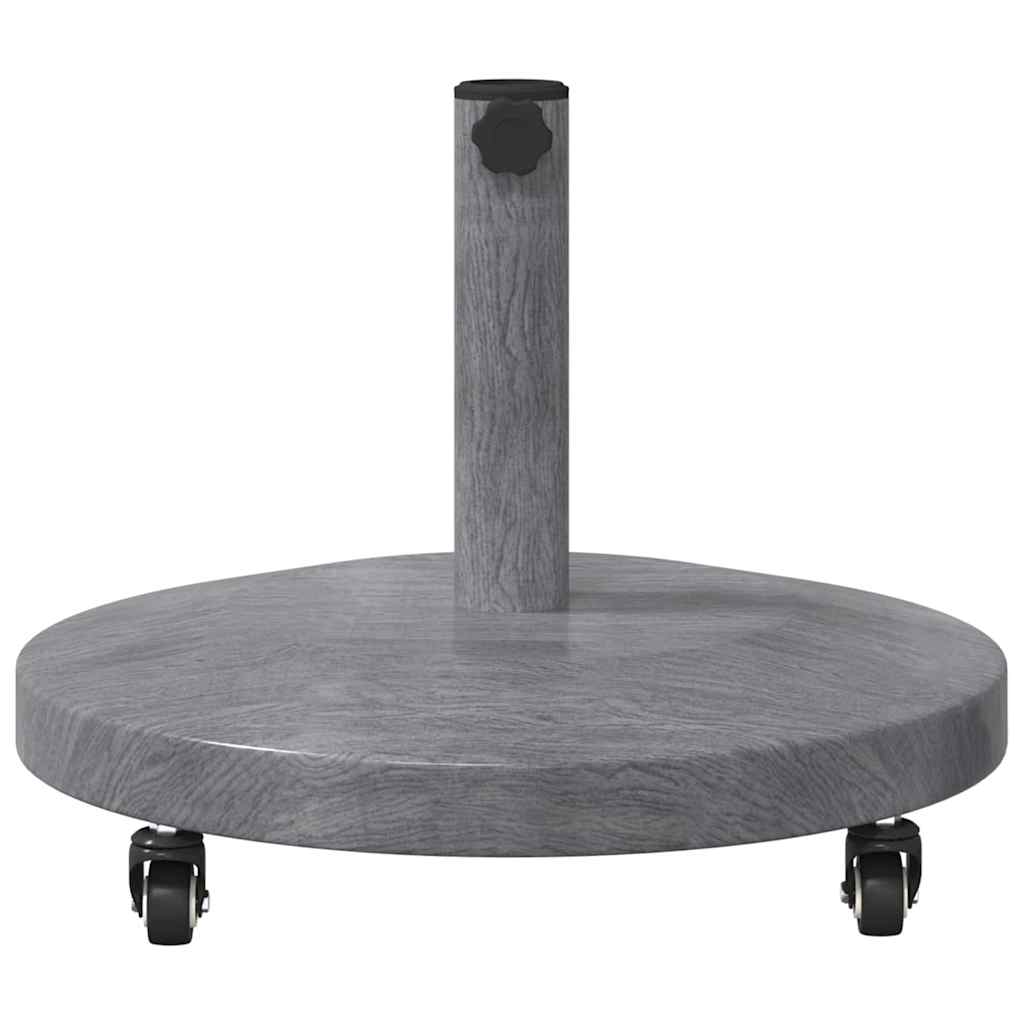 Base per ombrellone Aspetto Legno Grigio Scuro 48 x 48 x 32 cm