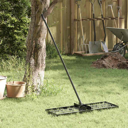 Rastrello da Giardino Nero Acciaio verniciato a polvere