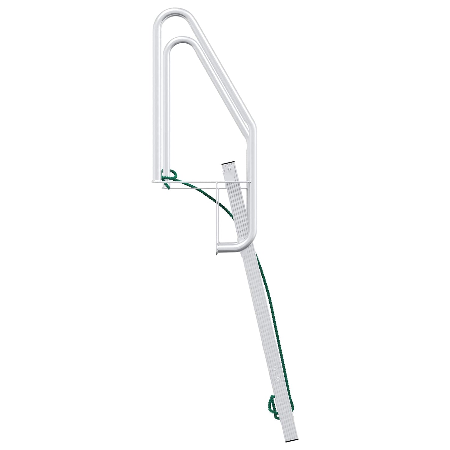 Scala da Dock a 4 Gradini Argento 58 x 77 x 166 cm Alluminio
