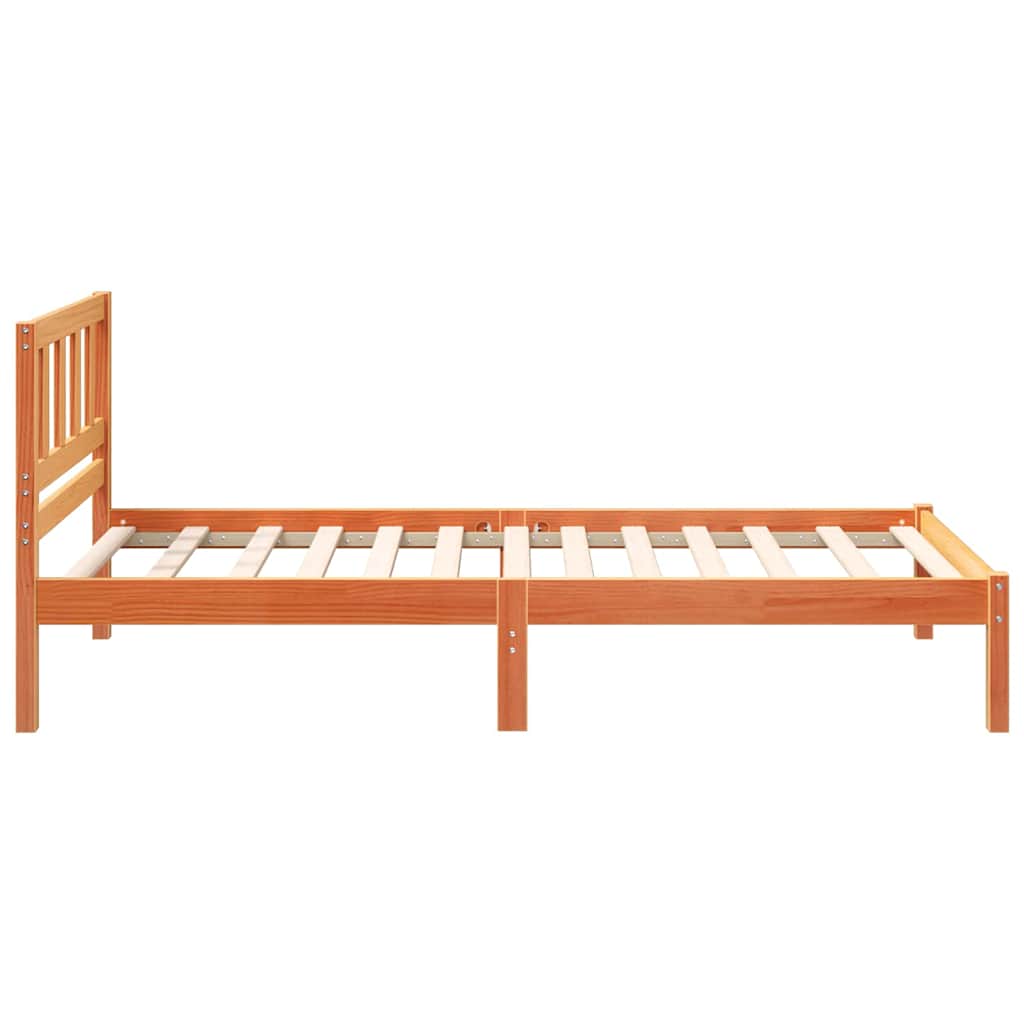 Struttura del letto Marrone cerato 90 x 190 cm Pino massello