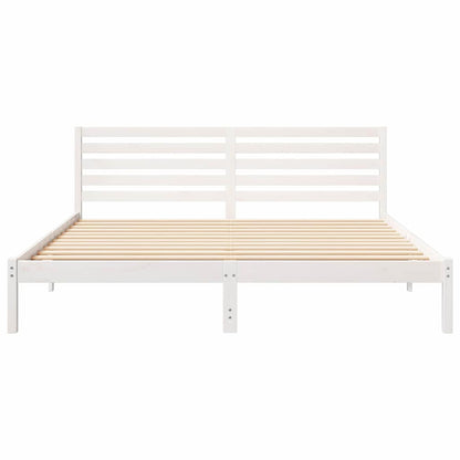 Struttura del letto Bianco 180 x 200 cm Pino massello