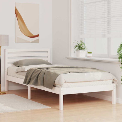 Struttura del letto Bianco 80 x 210 cm Pino massello