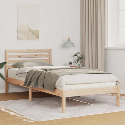 Struttura del letto Marrone 90 x 210 cm Pino massello