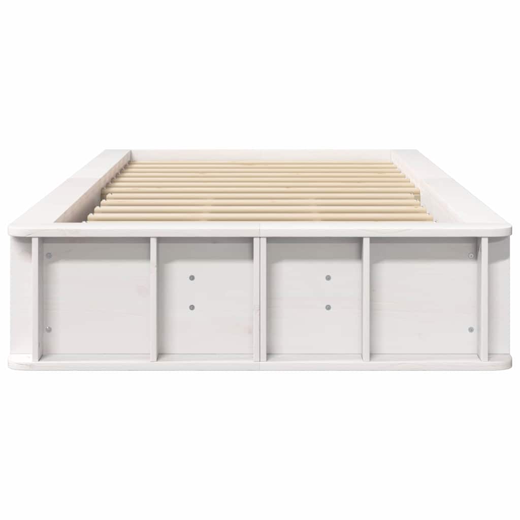 Struttura del letto Bianco 75 x 190 cm Pino massello