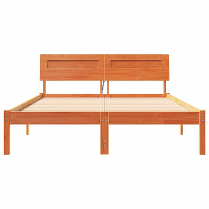 Struttura del letto Marrone cerato 135 x 190 cm Pino massello
