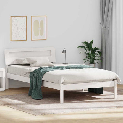 Struttura del letto Bianco 100 x 200 cm Pino massello
