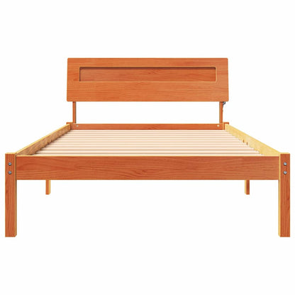 Struttura del letto Marrone cerato 90 x 200 cm Pino massello
