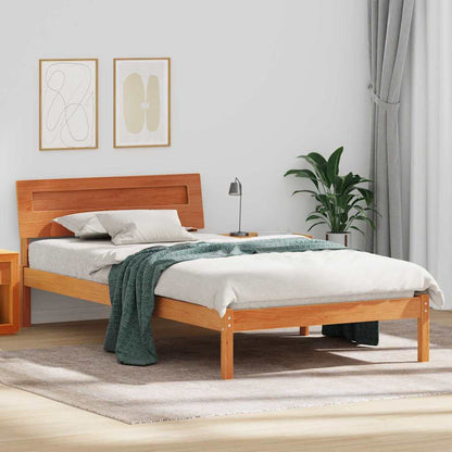 Struttura del letto Marrone cerato 80 x 200 cm Pino massello