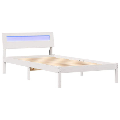 Struttura del letto Bianco 75 x 190 cm Pino massello