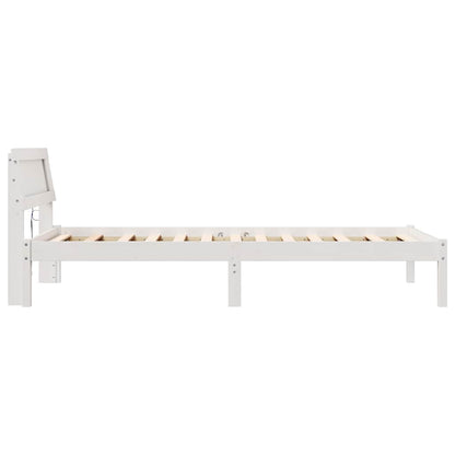 Struttura del letto Bianco 100 x 200 cm Pino massello