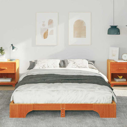 Struttura del letto Marrone 140 x 210 cm Pino massello