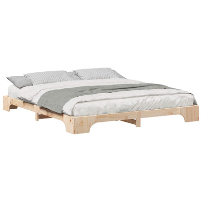 Struttura del letto Marrone 180 x 210 cm Pino massello