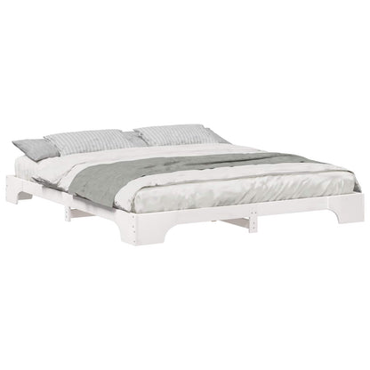 Struttura del letto Bianco 180 x 210 cm Pino massello
