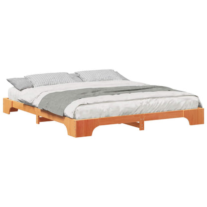 Struttura del letto Marrone 180 x 210 cm Pino massello