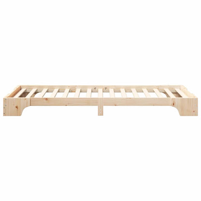 Struttura del letto Marrone 90 x 220 cm Pino massello