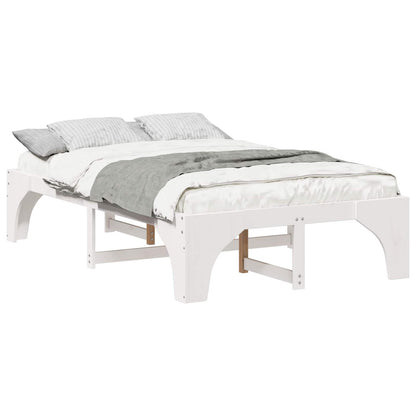 Struttura del letto Bianco 120 x 190 cm Pino massello