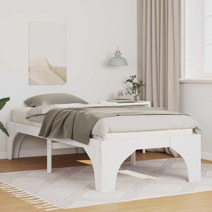 Struttura del letto Bianco 75 x 190 cm Pino massello