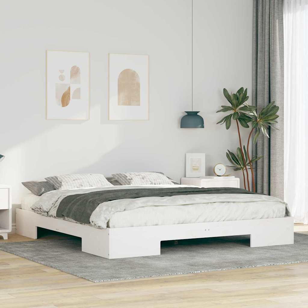Struttura del letto Bianco 200 x 200 cm