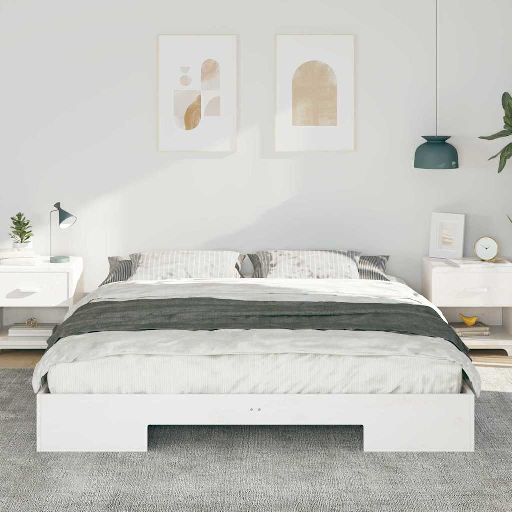 Struttura del letto Bianco 200 x 200 cm