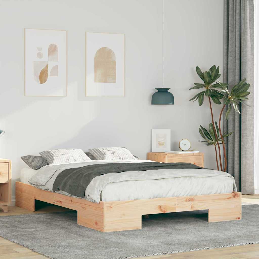 Struttura del letto Marrone 140 x 190 cm