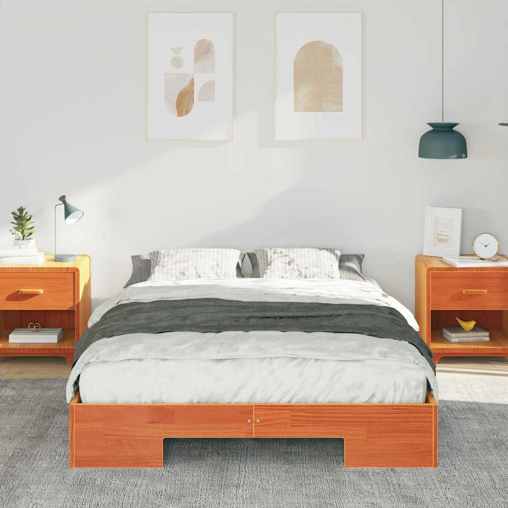 Struttura del letto Marrone 140 x 190 cm