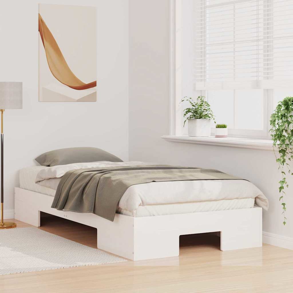 Struttura del letto Bianco 100 x 200 cm