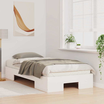 Struttura del letto Bianco 75 x 190 cm