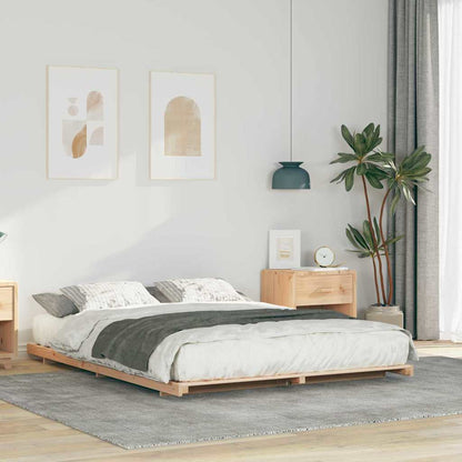 Struttura letto a terra Marrone 140 x 200 cm