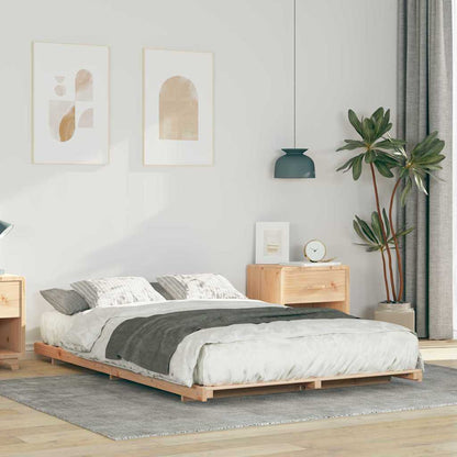 Struttura letto a terra Marrone 140 x 190 cm