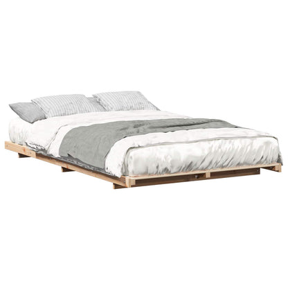 Struttura letto a terra Marrone 140 x 190 cm