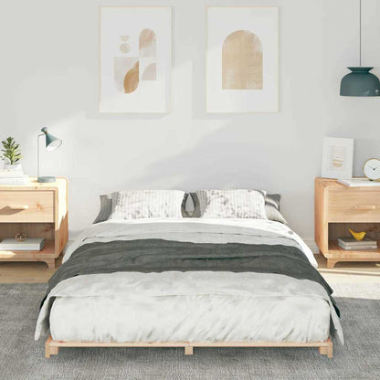 Struttura letto a terra Marrone 120 x190 cm