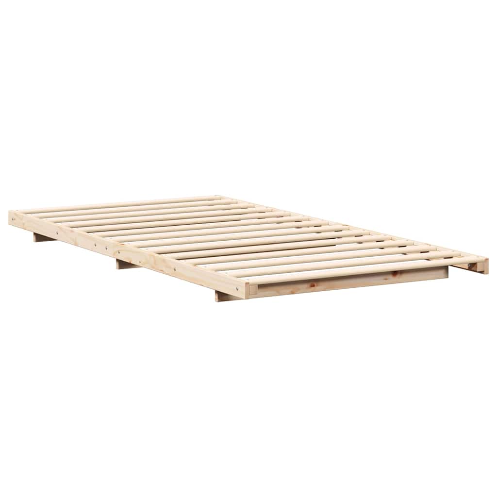 Struttura letto a terra Marrone 100 x 200 cm