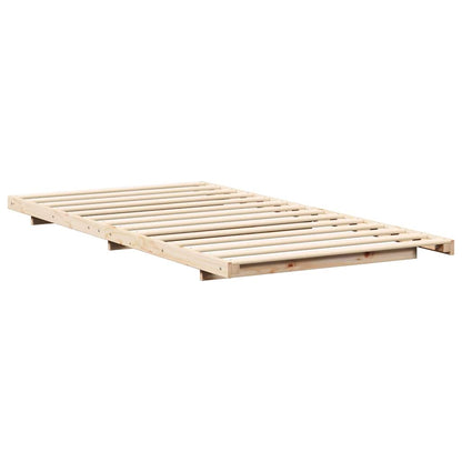 Struttura letto a terra Marrone 100 x 200 cm