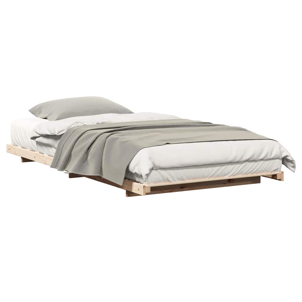 Struttura letto a terra Marrone 100 x 200 cm