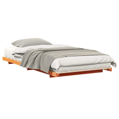 Struttura letto a terra Cera marrone 90 x 200 cm