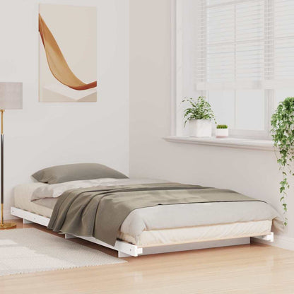 Struttura letto a terra Bianco 75 x 190 cm